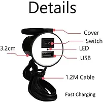 Motorcycle USB Charger 5V 2.1A Adapter Power Supply Socket 12V/24V Universal   Waterproof ATV USB Charger with Switch Fast Charging 2.1 A Bike Mobile Charger-thumb1