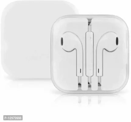 Earphone for iphone with Mic (White, Wired Headset Wired Headset&nbsp;&nbsp;(White, In the Ear)