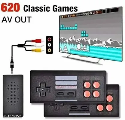 Wireless Game Box ( 620 Games in Built) AV-Out TV Video Game 2 Players-thumb3