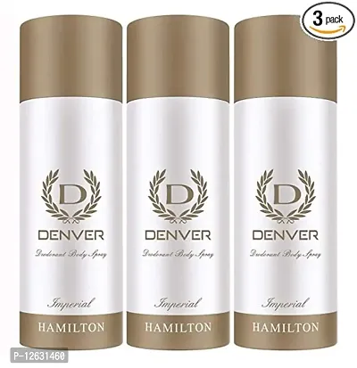 Denver Imperial Deodorant for Men, 165ml (Pack of 3)