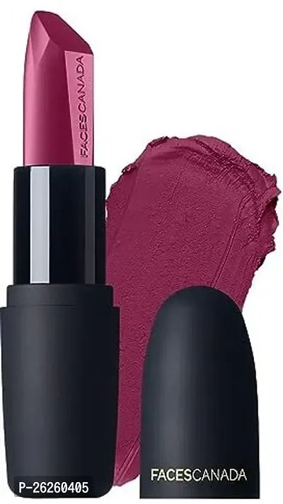 FACES CANADA Weightless Matte Hydrating Lipstick with Almond Oil (Hot Plum 24, 4.5 g)-thumb2