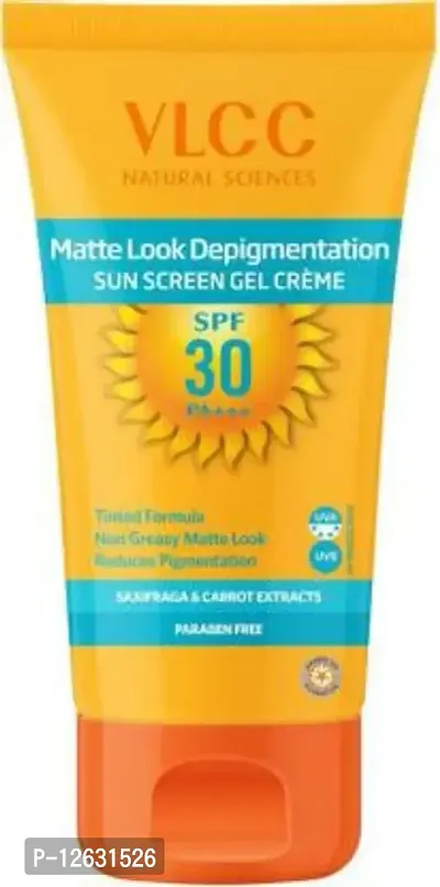 VLCC Matte Look Depigmentation Sun Screen Gel Creme - SPF 30 PA+++&nbsp;&nbsp;(100 g)