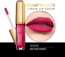 FACES CANADA COMFY MATTE LIP COLOR WITH NATURAL OILS NEVER MIND (05) (light pink, 3 ml)-thumb1