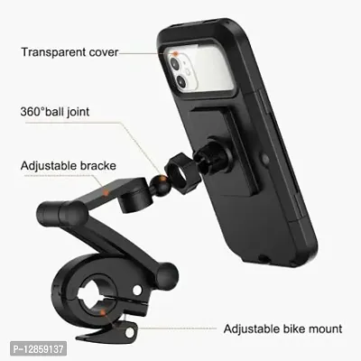 Bike Mobile Holder&nbsp;&nbsp;(Black)  - Waterproof Mobile Phone Holder Case-thumb3