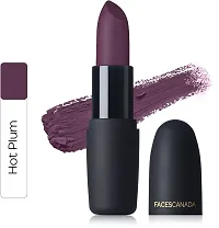 FACES CANADA Weightless Matte Lipstick Combo (Hot Plum  Buff Nude, 8 g)-thumb3