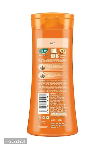 Joy Hair Fruits Long  Silky Conditioning Shampoo Enriched with Apricot  Peach, 340 ml-thumb2