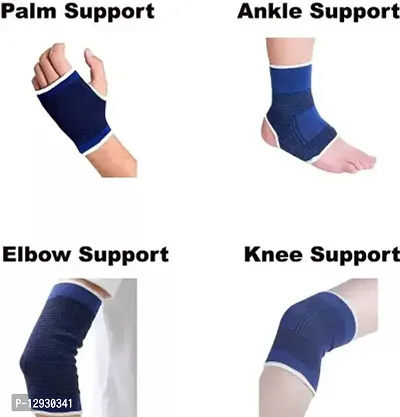 KNEE ANKLE ELBOW PALM WRIST SUPPORT FOR GYMING SPORTS ACTIVITY-8534 Palm  Elbow Support (Blue): Code-126-thumb2