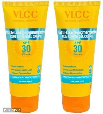 VLCC Matte Look Depigmentation Sun Screen Gel Cream - SPF 30 PA+++(200 g)