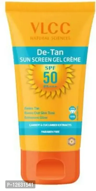 VLCC De-Tan Sun Screen Gel Cream - SPF 50 PA+++&nbsp;&nbsp;(100 g)