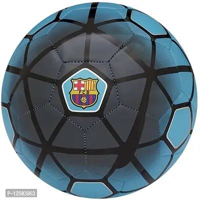 FCB Blue Football (Size-5) Football - Size: 5 (Pack of 1, Multicolor)