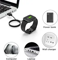 2 Pin Magnetic Charging Cable for Smartwatch 0.5 m Magnetic Charging Cable&nbsp;&nbsp;(Compatible with Smartwatch, W26, W26+, Black, One Cable)-thumb2