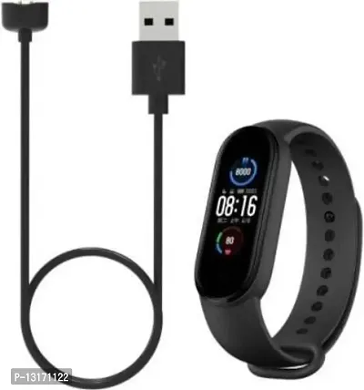 597A_M5 Fitness Band Cable Charging Cable|| Fast Charging Cable 0.1 m Micro USB Cable (Compatible with M3 Band) 0.15 m Micro USB Cable&nbsp;&nbsp;(Compatible with Fitness band m3\m4, Black)