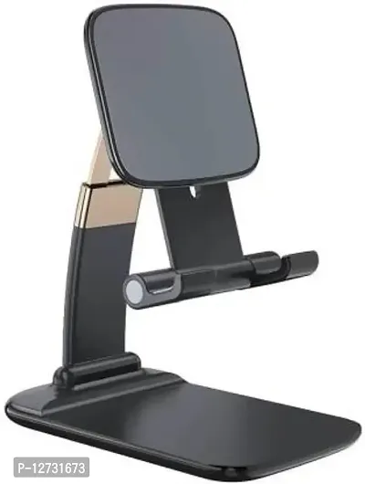 Tablet Stand, Fully Foldable | Angle Height Adjustable | Tab  Phone Holder Stand for Desk, Cradle, Dock, Desktop Stand-thumb0