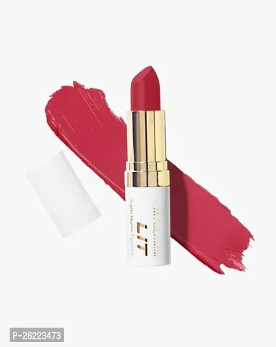 MyGlamm LIT Satin Matte Lipstick :: Crazy Ex Girlfriends (Multicolor, 4.5 g)-thumb0