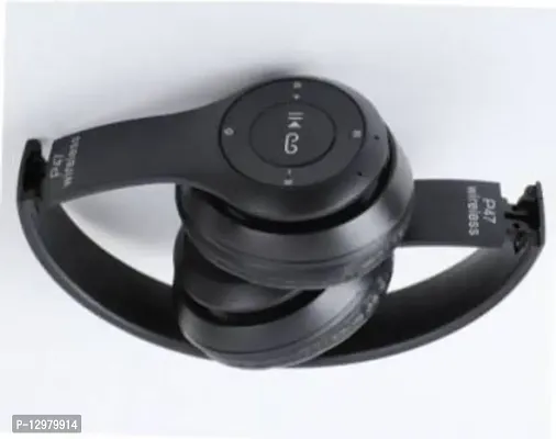 UMK_708C P47 Over the head Wireless Bluetooth Headset Bluetooth Headset&nbsp;&nbsp;(Black, On the Ear)
