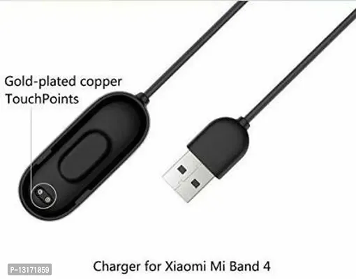 Charger for Fitness Band 0.125 m Power Sharing Cable (Compatible with MI 4 Fitness Band, Black, One Cable 0.15 m Power Sharing Cable&nbsp;&nbsp;(Compatible with Band M4 Band, Black, One Cable)-thumb2