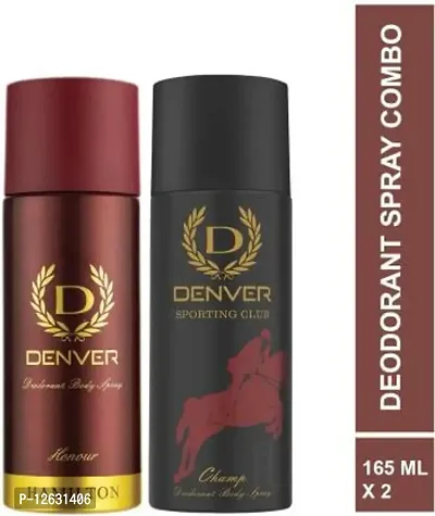 Denver Hamilton Honour 165 ml  Champ 165 ml Combo Deodorant Spray - For Men&nbsp;&nbsp;(330 ml, Pack of 2)