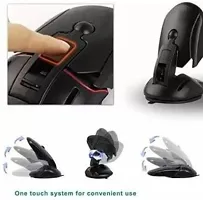 Mouse Mobile Holder For Dashboard  Windshield, One Touch Flip, Car Mount, 360 Degrees Rotation - For All Smart Phone-thumb1