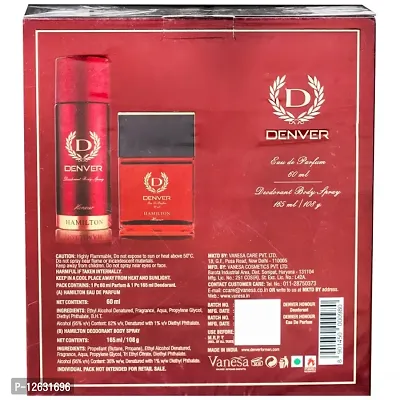 Denver Hamilton Exclusive Collection Honour (Eau De Parfum 60 ml  Deodorant Body Spray 165 ml)-thumb2