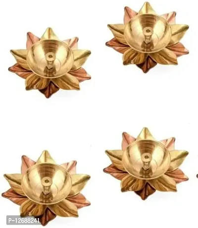 Brass Table Diya&nbsp;&nbsp;(Height: 1.5 inch) : Copper Brass Diya 243-thumb0