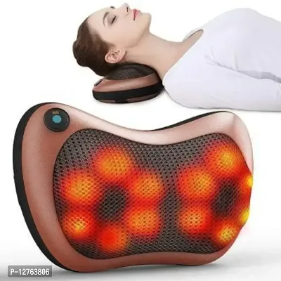 Neck Therapy Pillow Massager Pillow with Heat - Shiatsu Back and Shoulder Massager with Deep Tissue Kneading, Electric Back Massage for Full Body, Relaxation at Home, Car  Office Massagernbsp;nbsp;(Multicolor)-thumb4