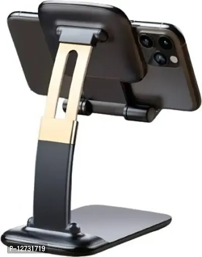 Universal Adjustable Foldable Desk Phone Stand Holder Compatible for All Smartphones and Tablets Mobile Holder-thumb0