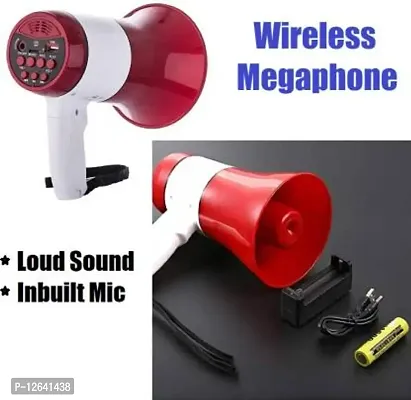 Wireless Bluetooth Megaphone Speaker/ Bullhorn Siren For Announcement With Recorder, USB And Memory card input. Talk, Record, Play Indoor, Outdoor PA System&nbsp;&nbsp;(50 W)_MP105-MegaPhone25-thumb3