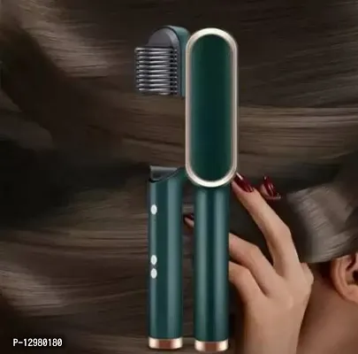 HAIR BRUSH ELECTRIC PROFESSIONAL HAIR STAIGHTNING COMB HAIR STRAIGHTNER Hair Straightener Brush&nbsp;1QTY-thumb3
