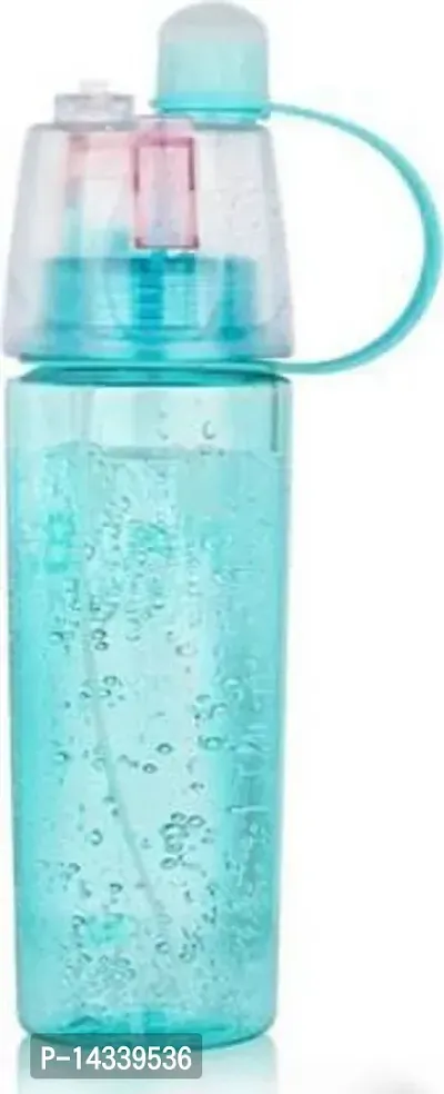 2 in 1 Magic Spray Water Bottle 600 ml Bottlenbsp;nbsp;(Pack of 1, Multicolor, Plastic)-thumb0