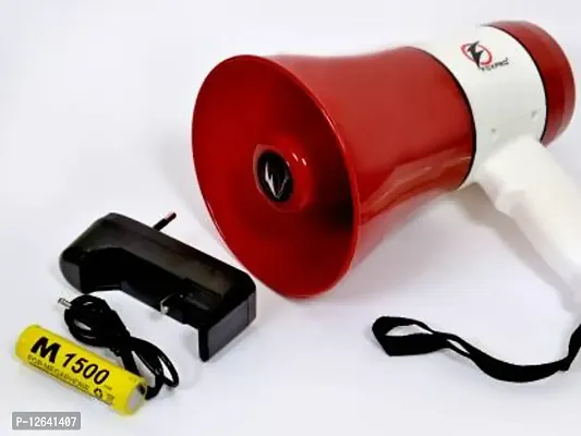 Speaker 30 Watts Handheld Megaphone with Recorder; Talk Record Play Siren Music and Tour Guide Megaphone Loud Speaker Trumpets Recording Speaker Horn with USB  SD Card Port for Announcing FP-556 BT Outdoor PA System&nbsp;&nbsp;(30 W)_MP103-MegaPhone23-thumb2