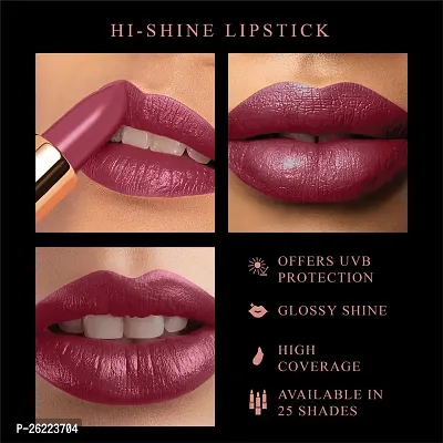 MyGlamm By Manish Malhotra Hi Shine Lipstick, (4G), Berry Wine (Berry Wine, 4 g)-thumb0