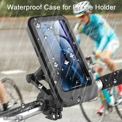 Bike Mobile Holder&nbsp;&nbsp;(Black)  - Waterproof Mobile Phone Holder Case with Touch Screen-thumb3