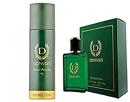 Denver Hamilton Perfume-100 ml and Hamilton Deodorant Body Spray-165 ml (Combo Set)-thumb3