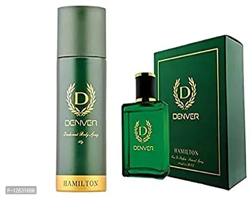 Denver Hamilton Perfume-100 ml and Hamilton Deodorant Body Spray-165 ml (Combo Set)-thumb4