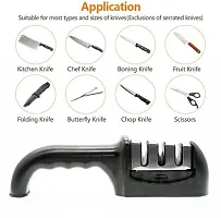 Manual 3 Stage Knife Sharpener for Kitchen, Advanced 3 Stage Knives Knife Sharpening Steel&nbsp;&nbsp;(Plastic)-thumb2