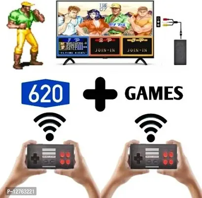 Mini Game Box Stores 620 Games USB TV 2.4G Dual Wireless Gamepad-thumb0
