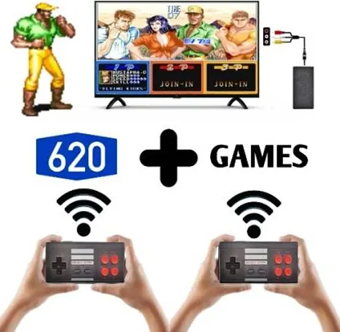 Mini Game Box Stores 620 Games USB TV 2.4G Dual Wireless Gamepad