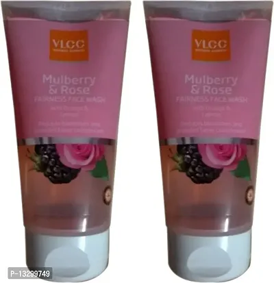 VLCC Mulberry  Rose Fairness With Orange  Lemon Face Wash (Pack of 2) (150 ml Each)-thumb0