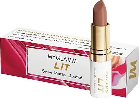 MyGlamm LIT Satin Matte Lipstick (KUWTK, 4.5 g)-thumb3