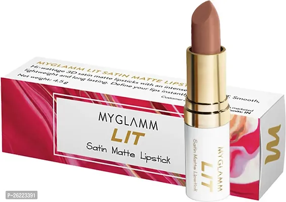 MyGlamm LIT Satin Matte Lipstick (KUWTK, 4.5 g)-thumb4