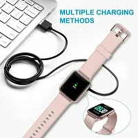 2 Pin Magnetic Charging Cable for W26 Smart Watch, Support All 2 Pin Watch 0.5 m Magnetic Charging Cable&nbsp;&nbsp;(Compatible with W26 smart watch, W26+ smart watch, Black)-thumb1