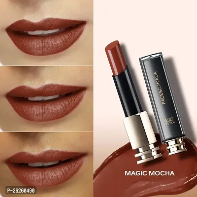 FACES CANADA Velvet Matte Hydrating Lipstick with Vitamin E (Magic Mocha 18, 3.5 g)-thumb4