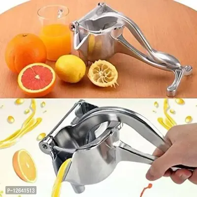 Aluminium Hand Juicer Heavy Duty Aluminum Metal Manual Fruit Juicer Lemon Orange Juicer (Silver Pack of 1)-thumb4