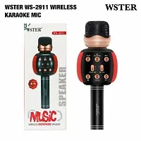 Wireless Black Wster WS 2911 Karaoke Mike-thumb1