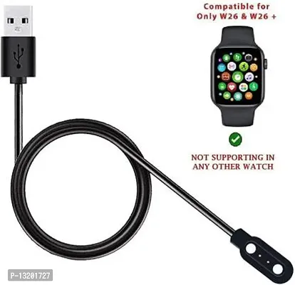 W26 and W26+ Charging cable 0.5 m Magnetic Charging Cable 0.5 m Magnetic Charging Cable&nbsp;&nbsp;(Compatible with W26 Smartwatch, W26+ Smartwatch, Black)-thumb0