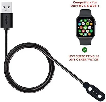 W26 and W26+ Charging cable 0.5 m Magnetic Charging Cable 0.5 m Magnetic Charging Cable&nbsp;&nbsp;(Compatible with W26 Smartwatch, W26+ Smartwatch, Black)
