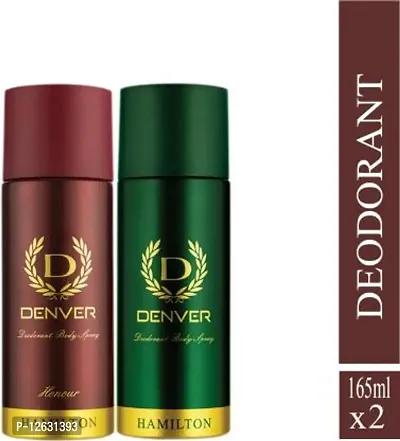 Denver Hamilton and Honour Combo Deodorant Spray - For Men&nbsp;&nbsp;(330 ml, Pack of 2)-thumb0