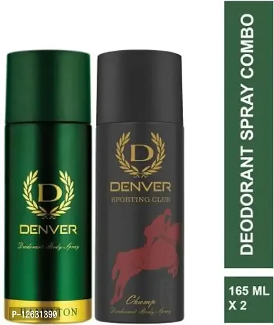 Denver Hamilton 165 ml  Champ 165 ml Combo Deodorant Spray - For Men&nbsp;&nbsp;(330 ml, Pack of 2)