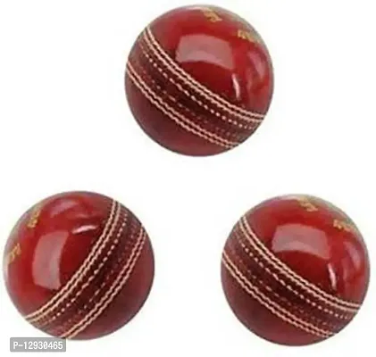 Premium Quality 2 Piece Leather Balls Set of 3 Cricket Leather Ball&nbsp;(Pack of 3)-thumb0