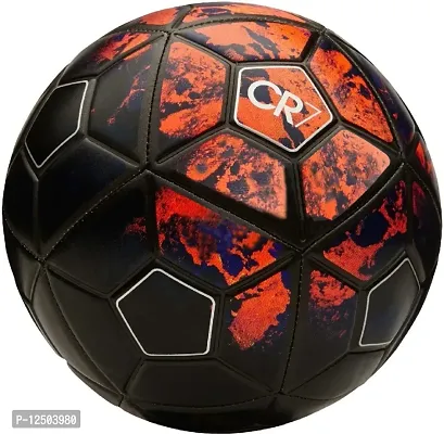 CR7 Red/Black Football (Size-5) Football - Size: 5 (Pack of 1, Multicolor)-thumb0